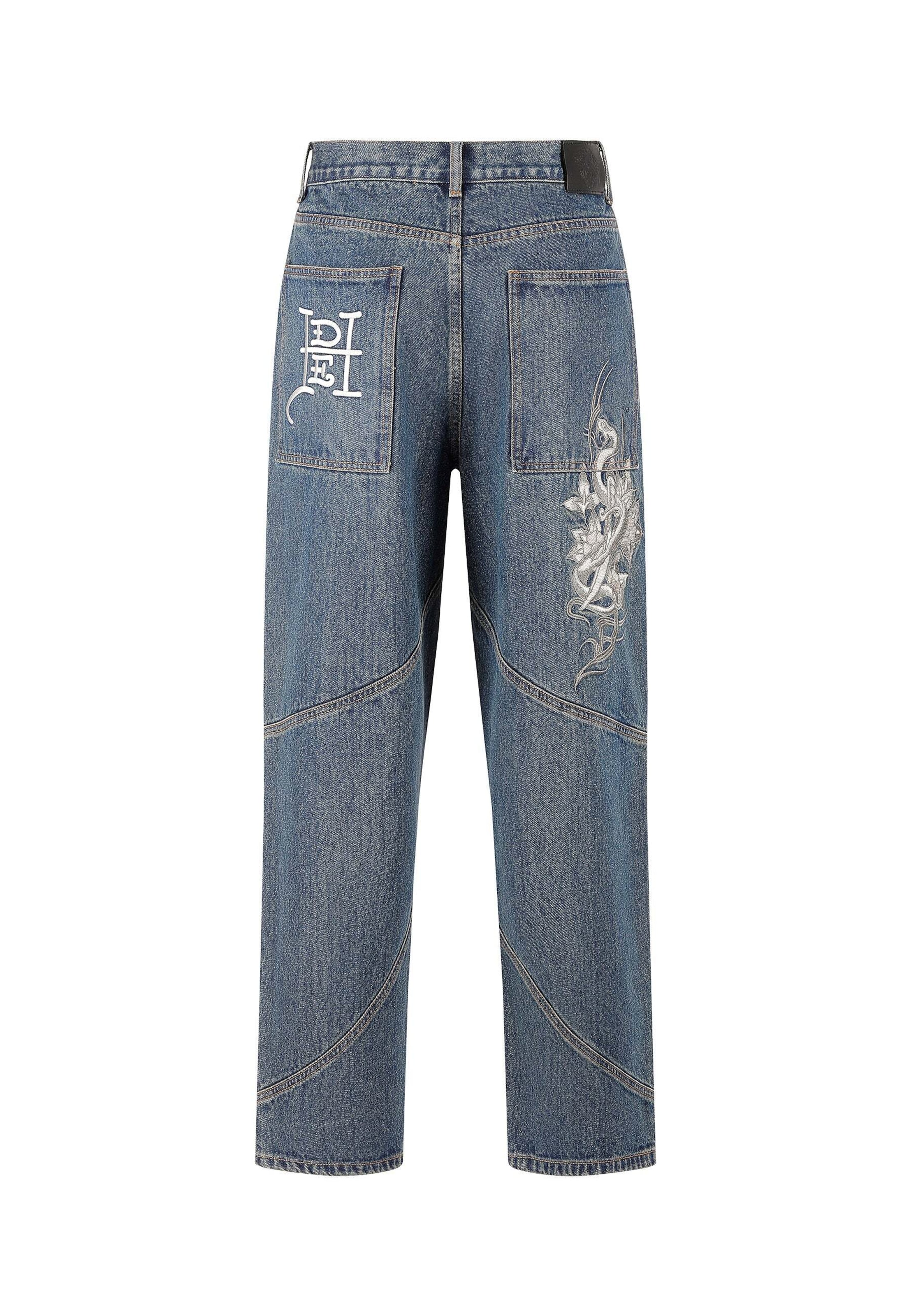 Ed Hardy - Loosefit Vaquero en azul