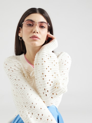 VILA Knit Cardigan 'Vibarella' in White