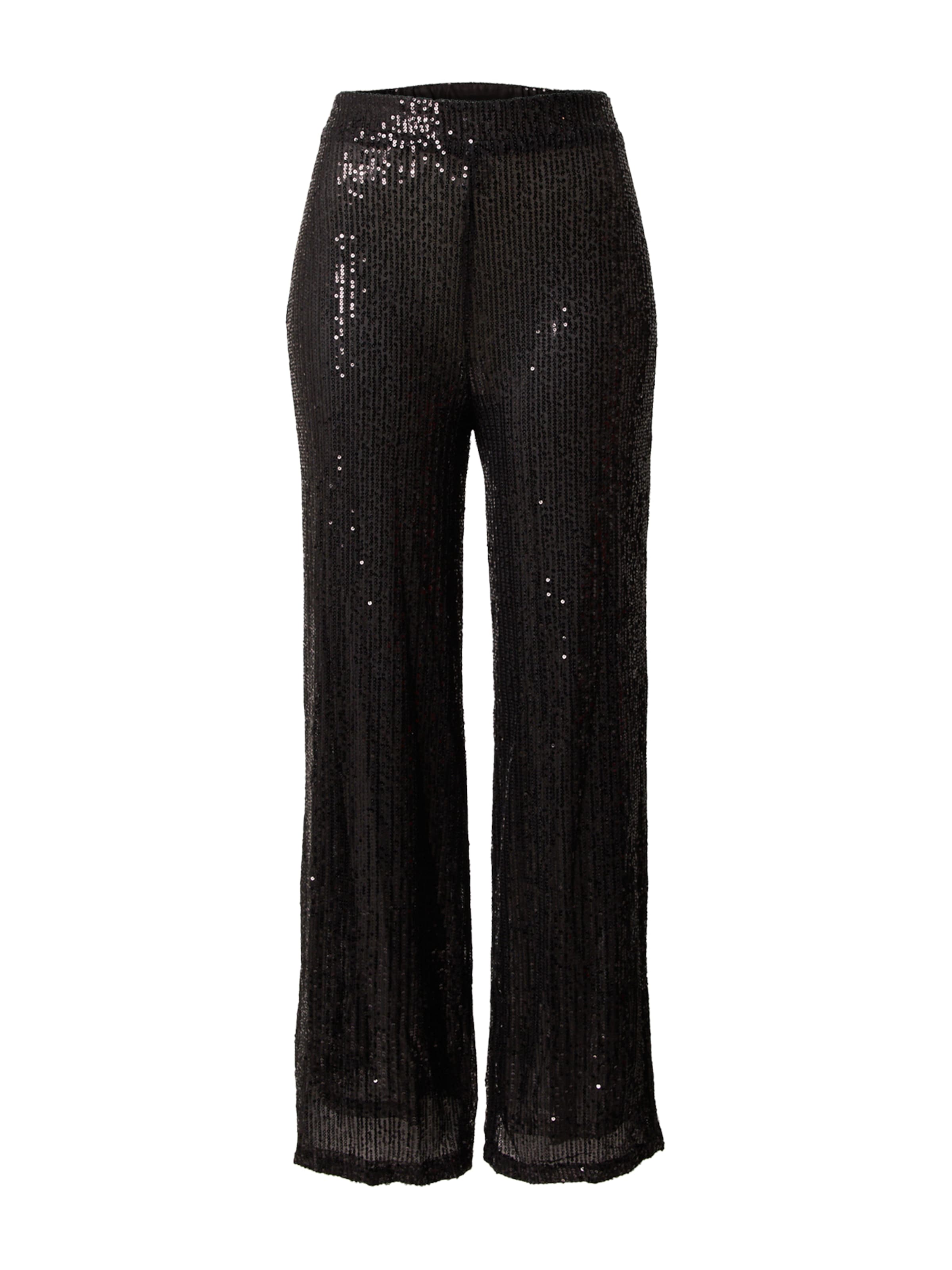 Oasis Wide leg Trousers in Black: front