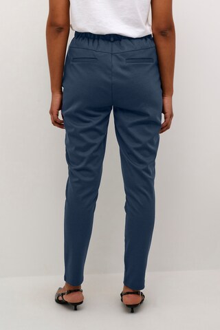 Kaffe Tapered Pleat-Front Pants 'Jenny' in Blue