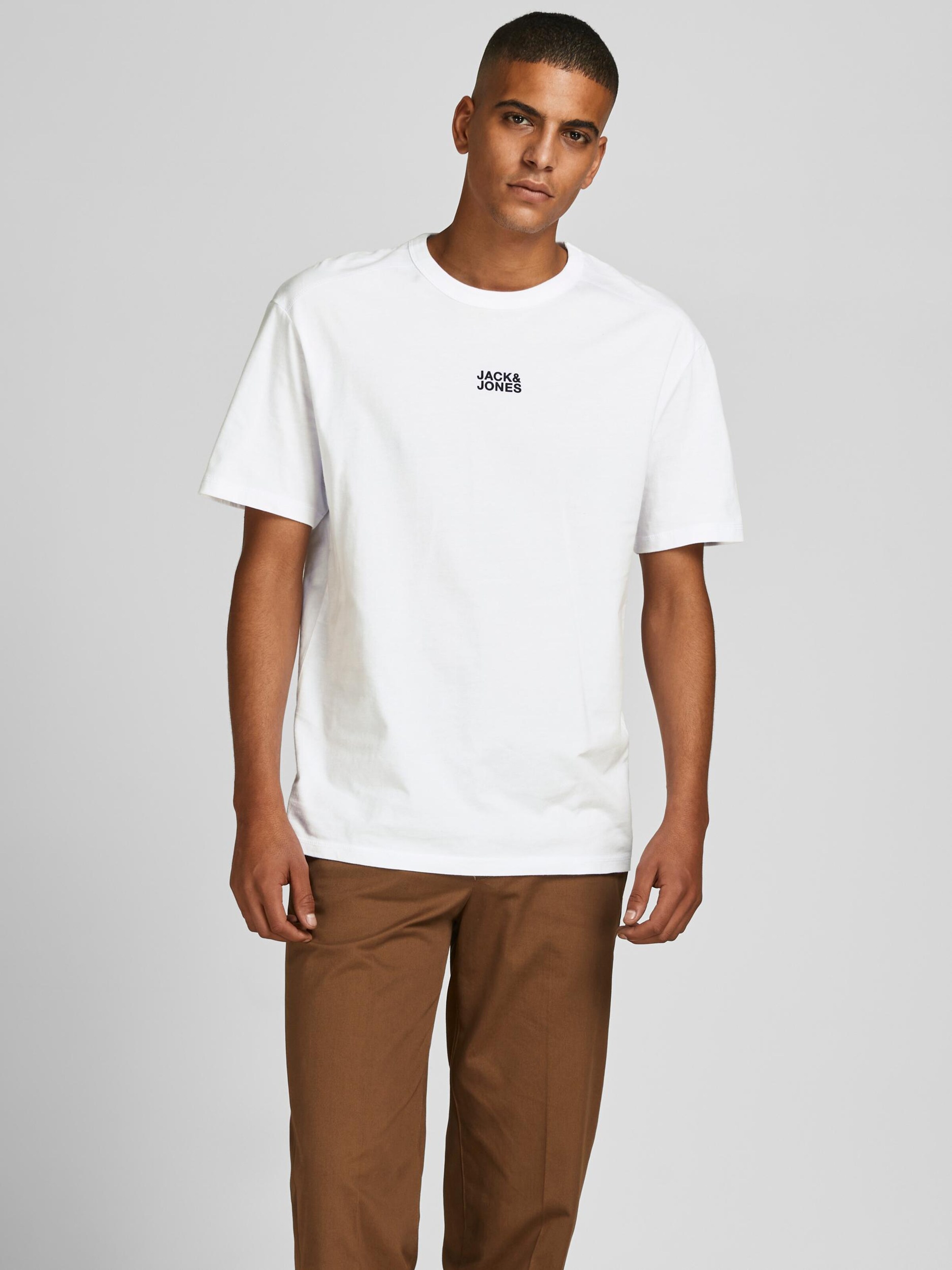 Männer Shirts JACK & JONES T-Shirt 'Globe' in Weiß - UJ31253 Männer Shirts JACK & JONES T-Shirt 'Globe' in Weiß - UJ31253