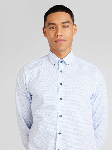 bugatti Slim fit Button Up Shirt in Blue