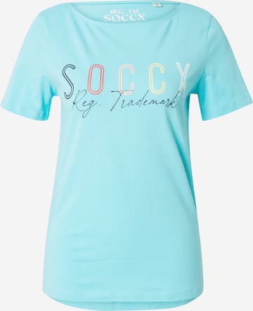 Soccx חולצות בכחול: מלפנים