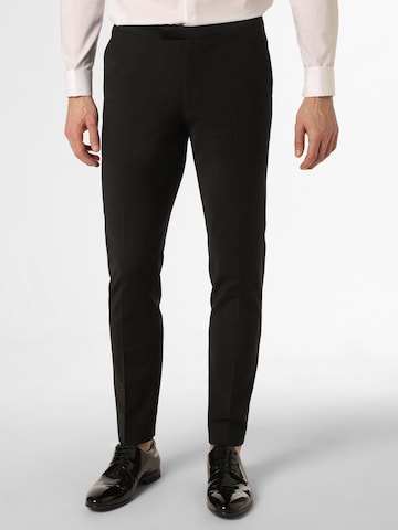 CINQUE Slim fit Pleated Pants 'Festivo' in Black: front