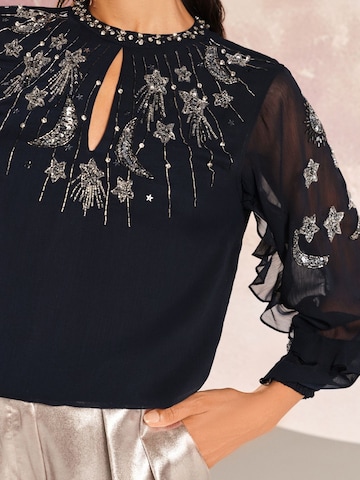 love & roses Blouse in Blauw