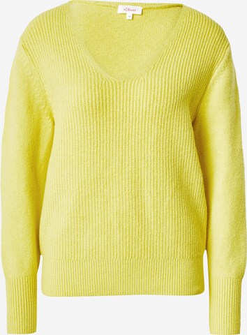 s.Oliver Sweater in Yellow: front