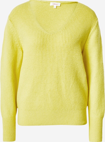 s.Oliver - Pullover em amarelo: frente