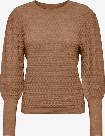 Pull-over 'ONLFaye' ONLY en marron : devant