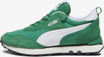 PUMA Athletic Shoes 'Rider FV' in Green: front