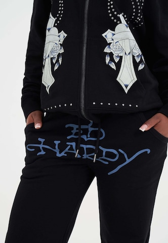 Ed Hardy Sweatjacke in Schwarz