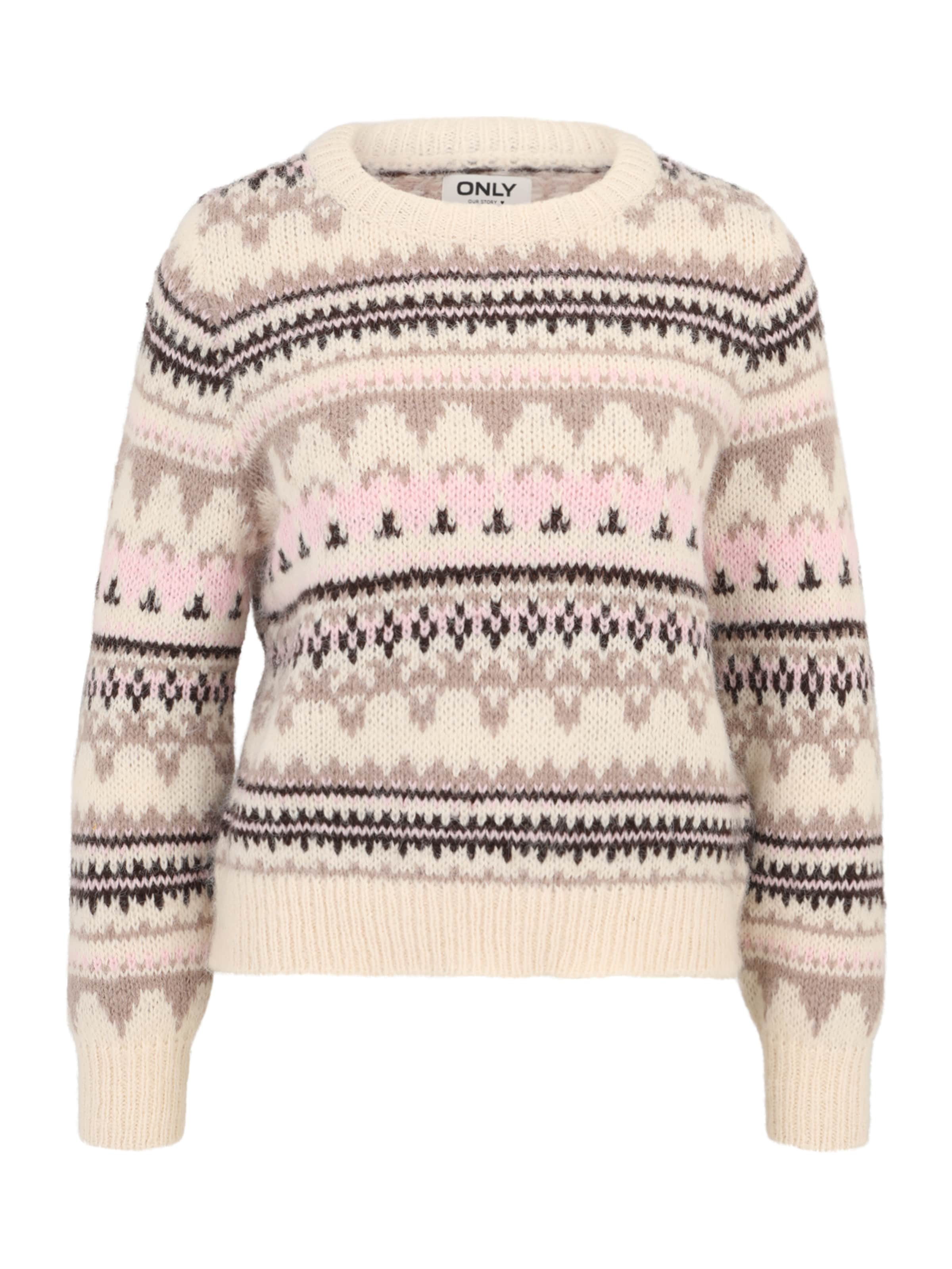 Only Petite Kampsun pruunikashall / helehall / rosé / must, Tootevaade