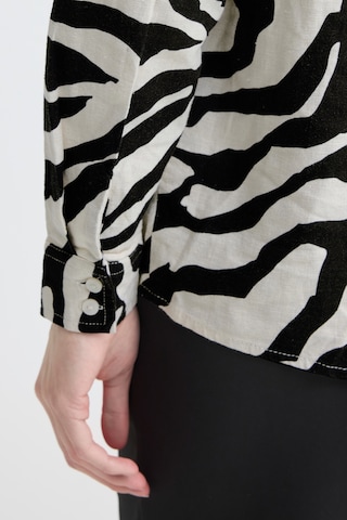 ICHI - Blusa 'LINNO' em bege