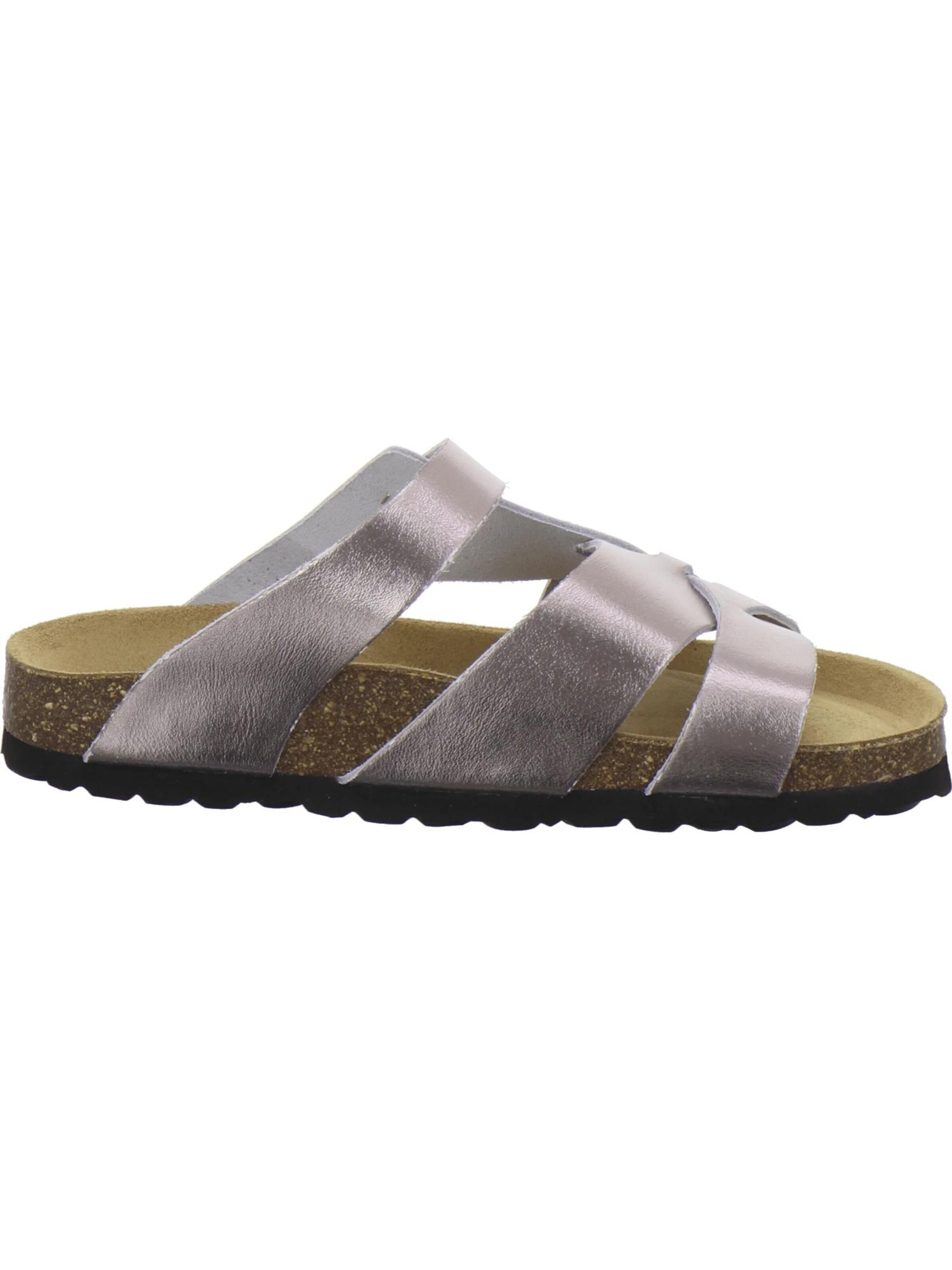 Zoccoletto 'Pantoletten Damen Kralle metallic' di AFS-Schuhe in argento