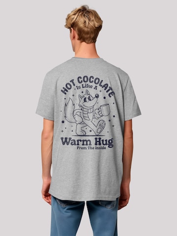 F4NT4STIC Shirt 'Cozy Hot Cocoa' (GOTS) in Grau