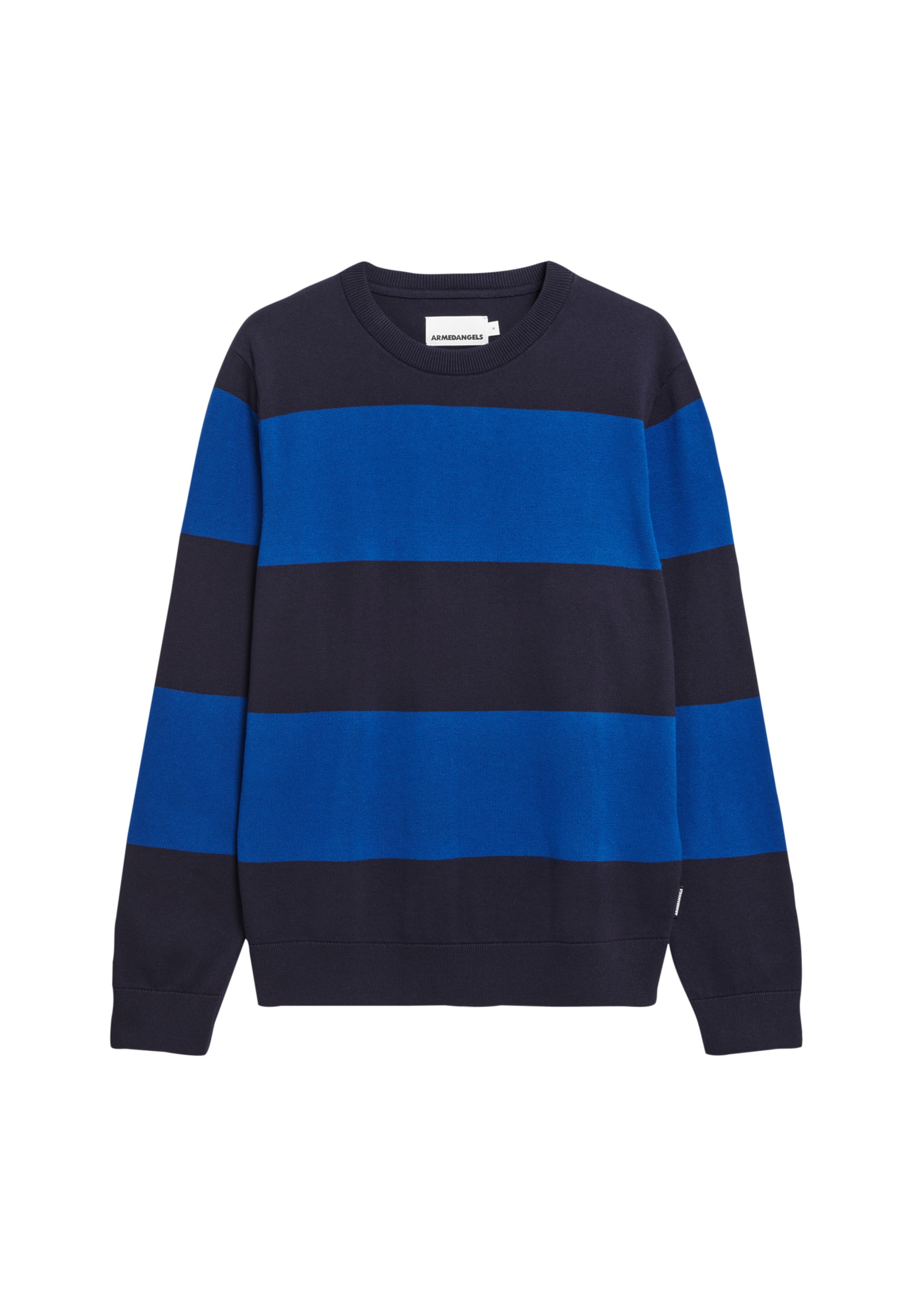 Pull-over ' LOUKAA STRIPES ' ARMEDANGELS en bleu : devant