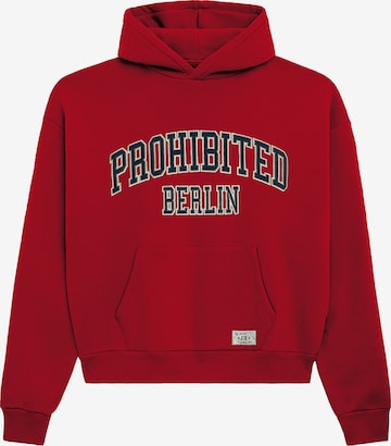 Prohibited - Sudadera en rojo: frente