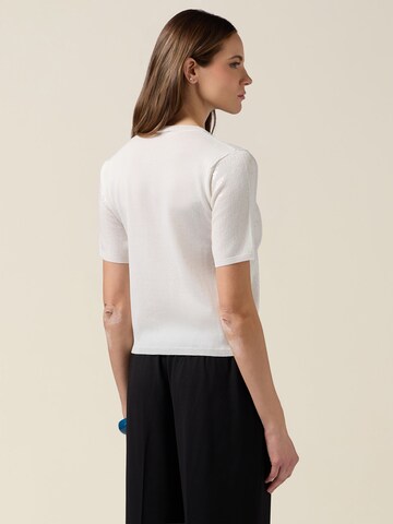 Pullover di oltre in bianco