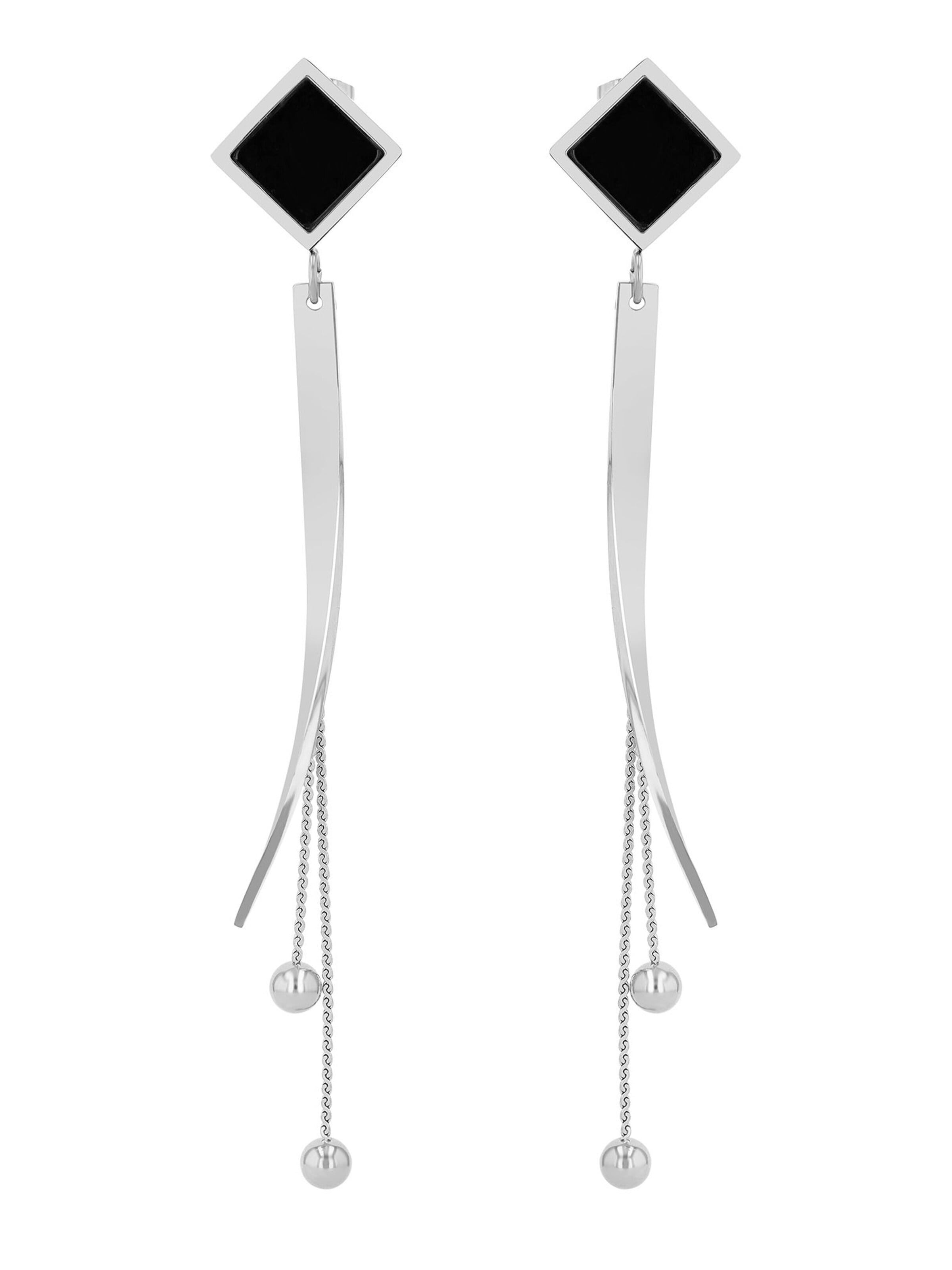 Akzent Earrings 'Beau, langlebig' in Silver: front