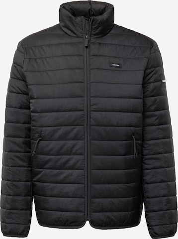 Veste mi-saison Calvin Klein en noir : devant