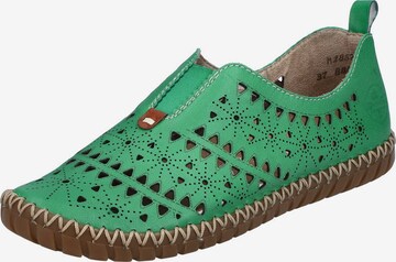 Rieker - Sapato Slip-on em verde: frente