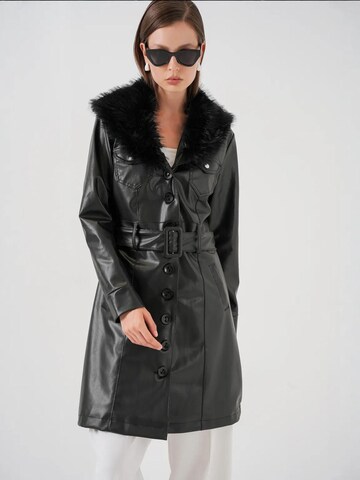 Cappotto di mezza stagione di Bigdart in nero: frontale