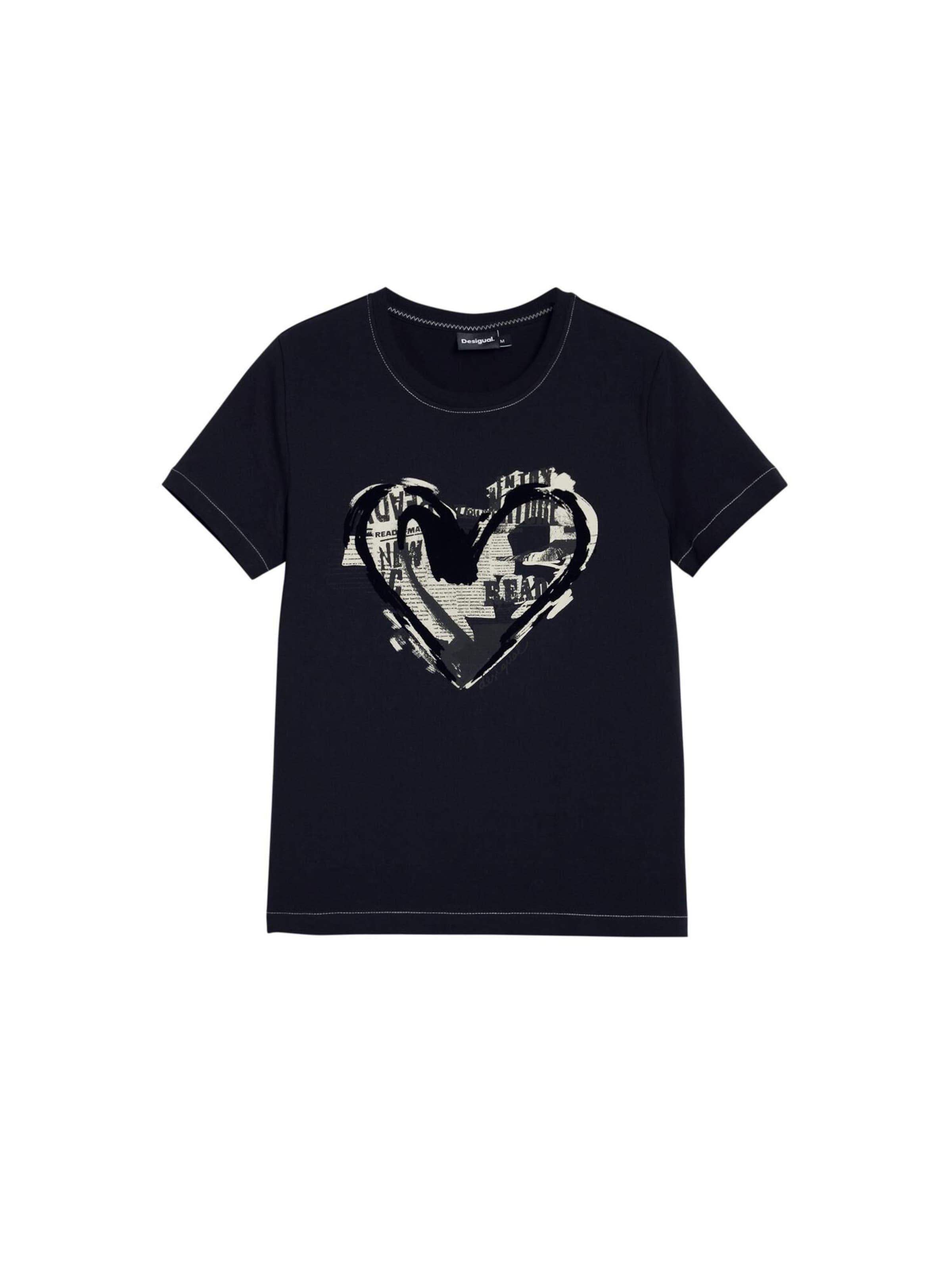 Desigual Тениска в черно: отпред