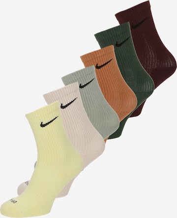 NIKE Спортивные носки 'Everyday Plus' в Бежевый: спереди