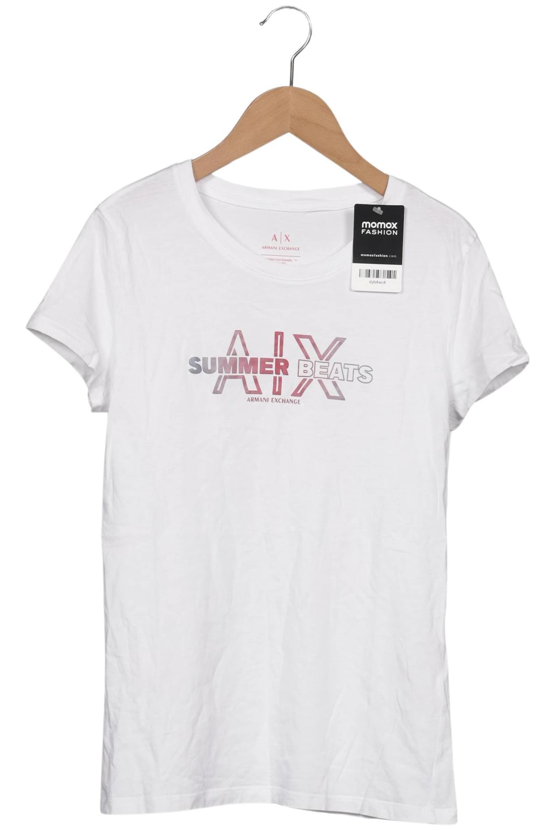 ARMANI EXCHANGE T-Shirt L in Weiß: Vorderseite