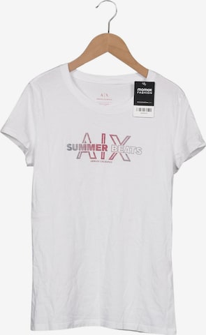ARMANI EXCHANGE T-Shirt L in Weiß: Vorderseite