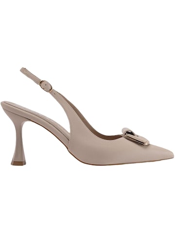Décolleté sling 'Sanny' di Limoya in beige
