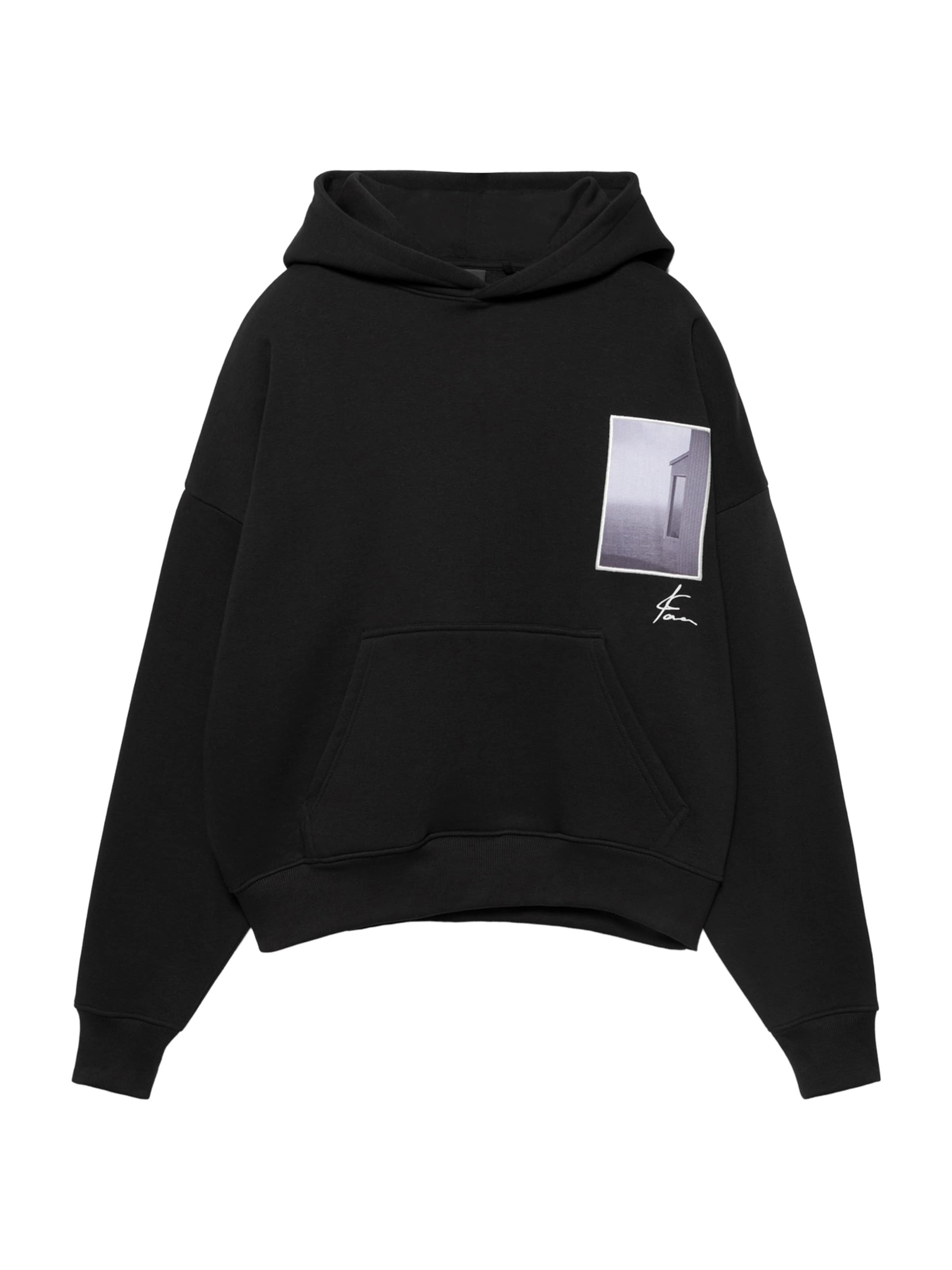 Felpa Pull&Bear di colore grigio chiaro / grigio scuro / nero, Visualizzazione prodotti