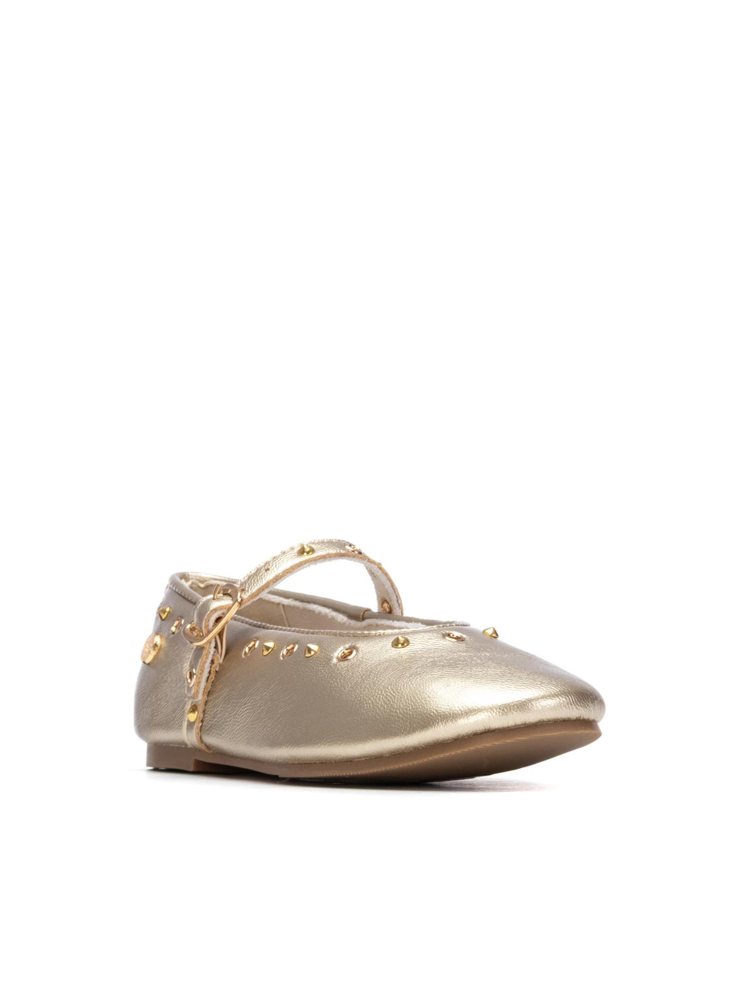 Xti Ballet Flats in Gold: front