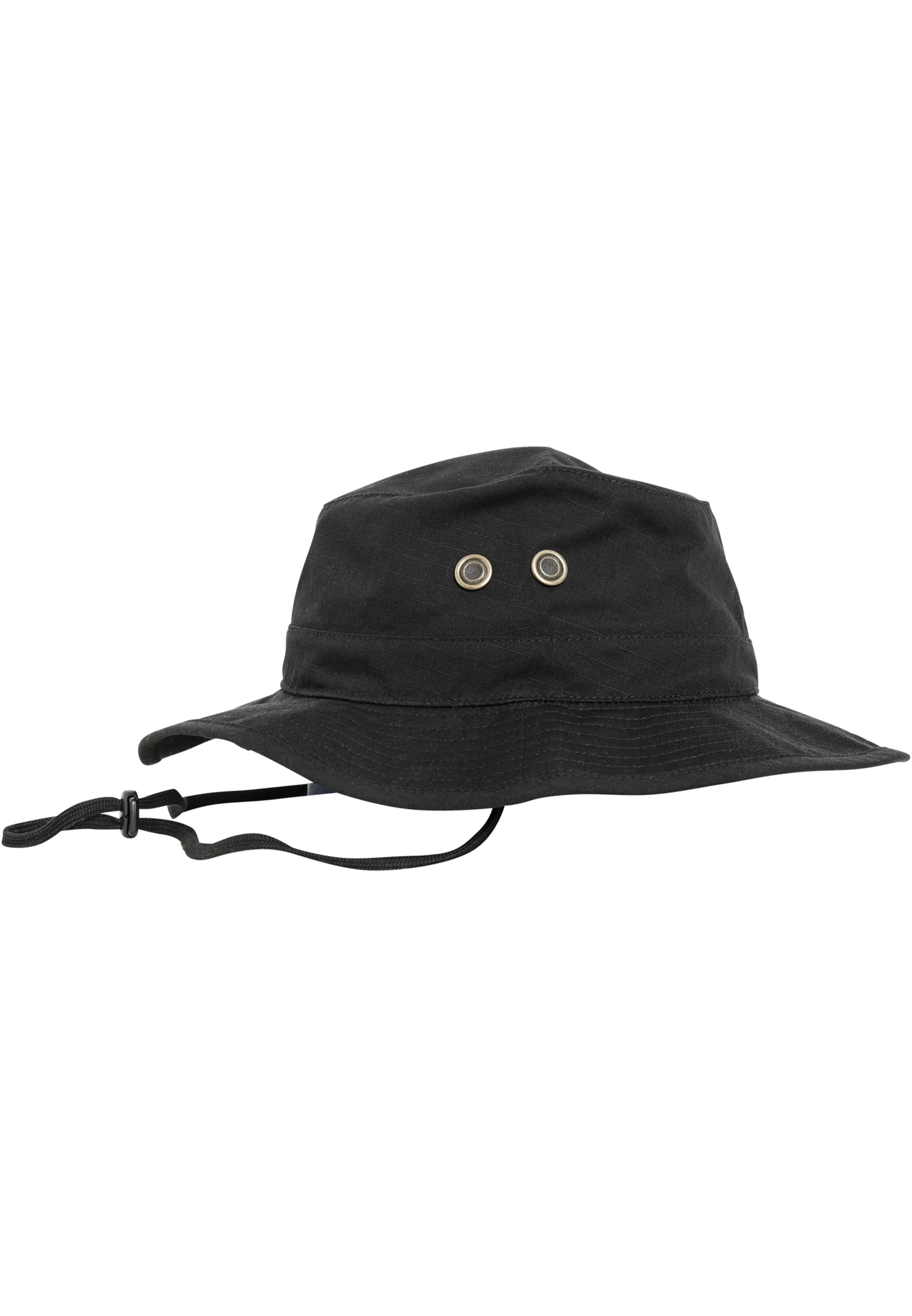 Flexfit Hat in Black: front