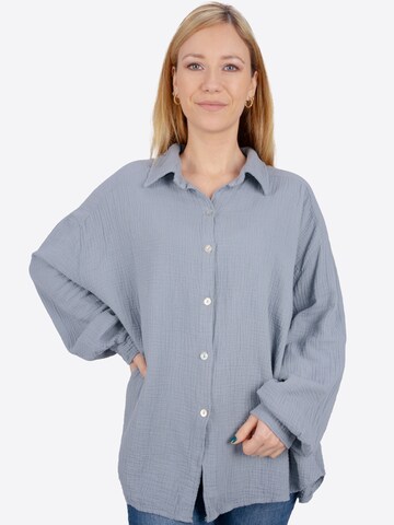 Seasons of April Bluse 'Sasha' in Grau: Vorderseite