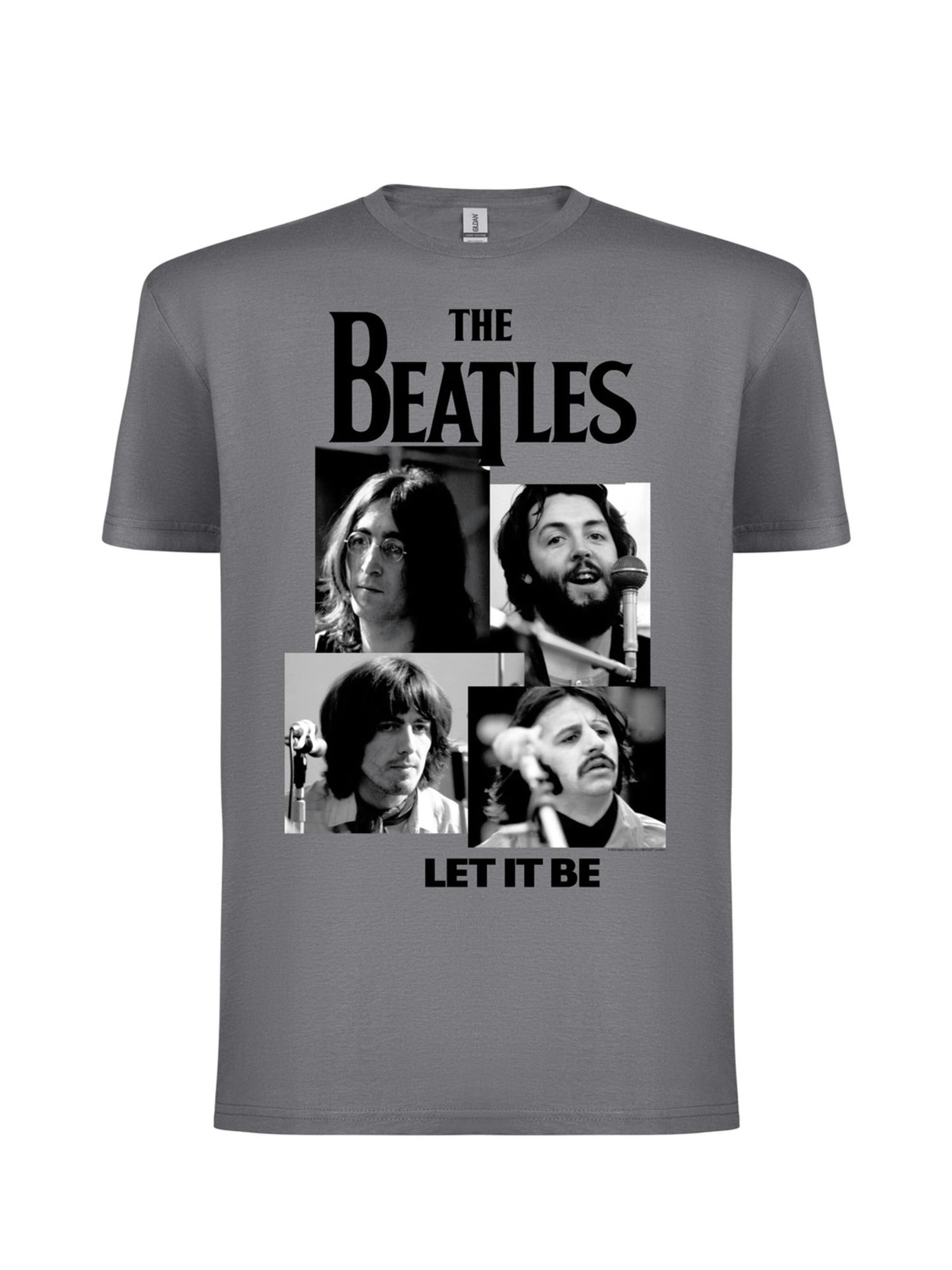 The Beatles - Camiseta 'Beatles Let It Be' en gris: frente
