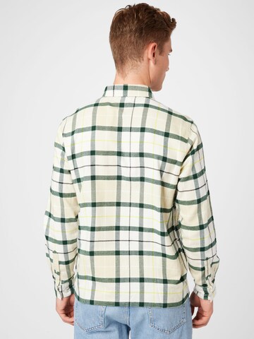 WEEKDAY Regular fit Button Up Shirt 'Wise' in Yellow