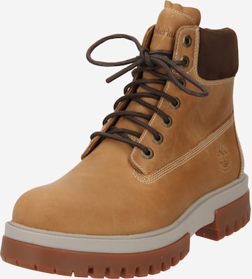 Boots TIMBERLAND en marron : devant