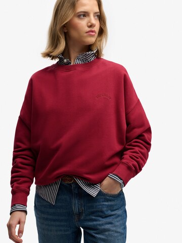 Felpa 'ESSENTIAL' di Superdry & Co in rosso