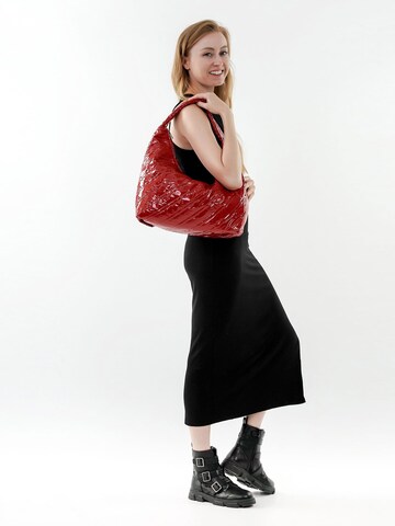 Borsa a spalla 'E&N Belinda' di Emily & Noah in rosso: frontale