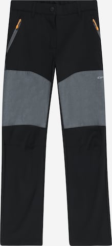 ICEPEAK Normalny krój Spodnie outdoor 'KONSTANZ ' w kolorze czarny: przód