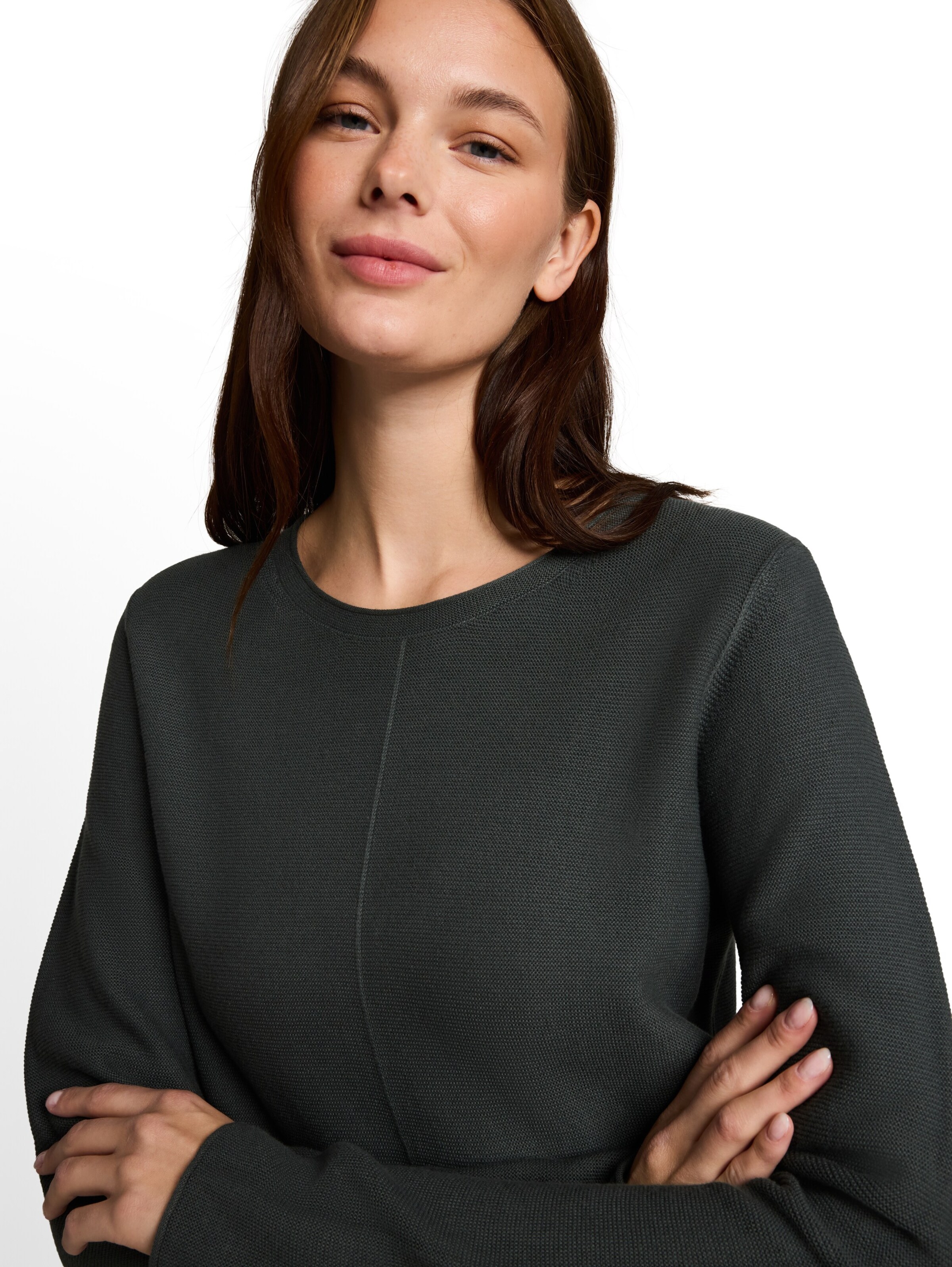 TOM TAILOR Sweater in Green