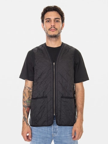 Barbour Bodywarmer 'Mens Polarquilt Waistcoat Zip Liner Black Jacket' in Zwart