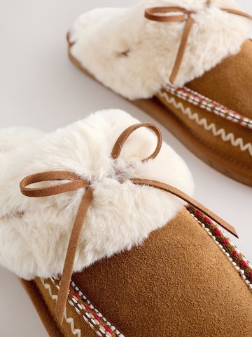 Next Тапки в Коричневый