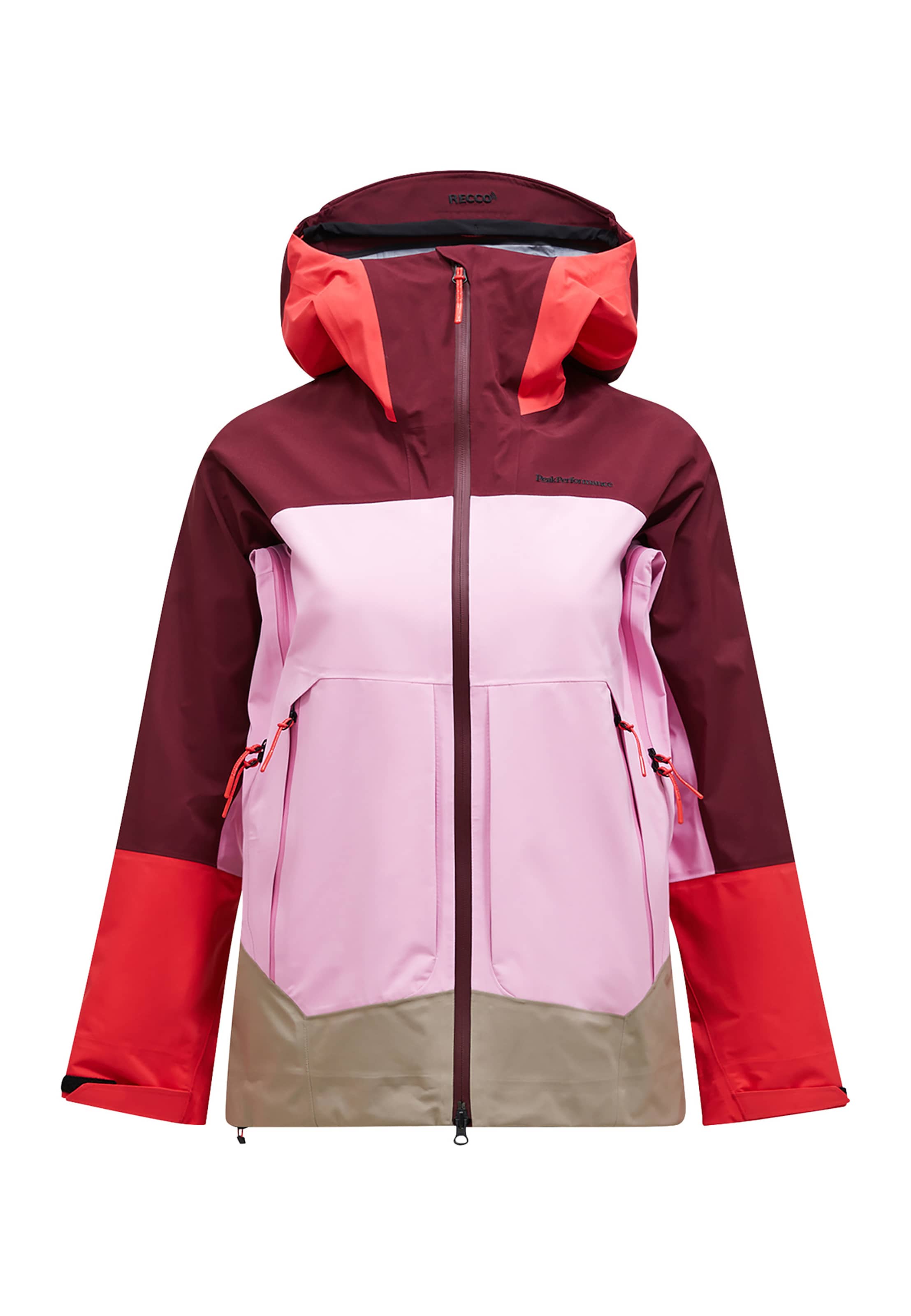 Veste outdoor PEAK PERFORMANCE en violet : devant