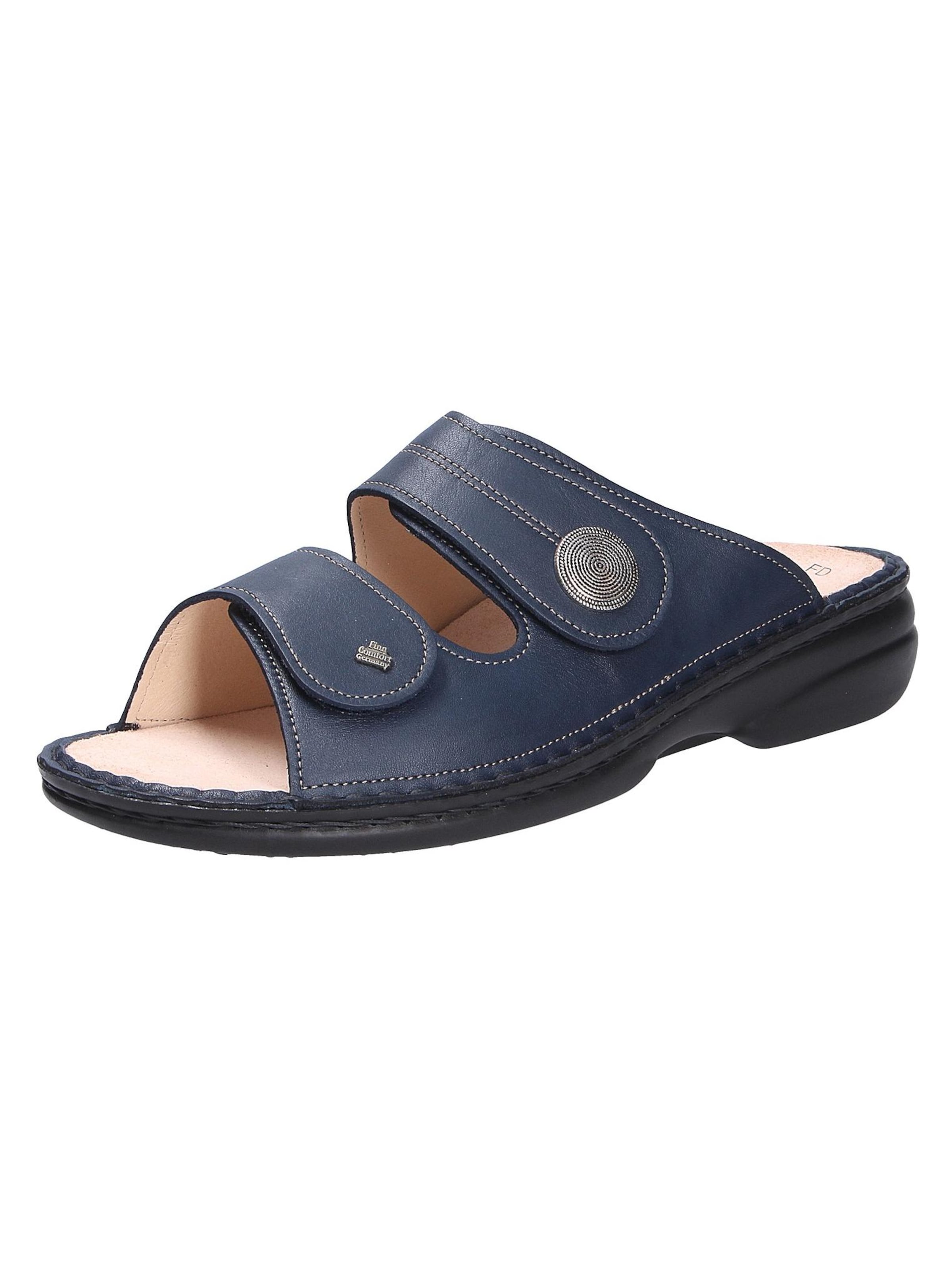 Finn Comfort Pantolette 'SANSIBAR'‌ in Blau: Vorderseite