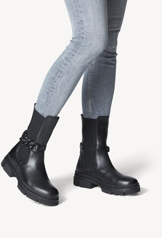 Tamaris Chelsea Boots in Schwarz: Vorderseite