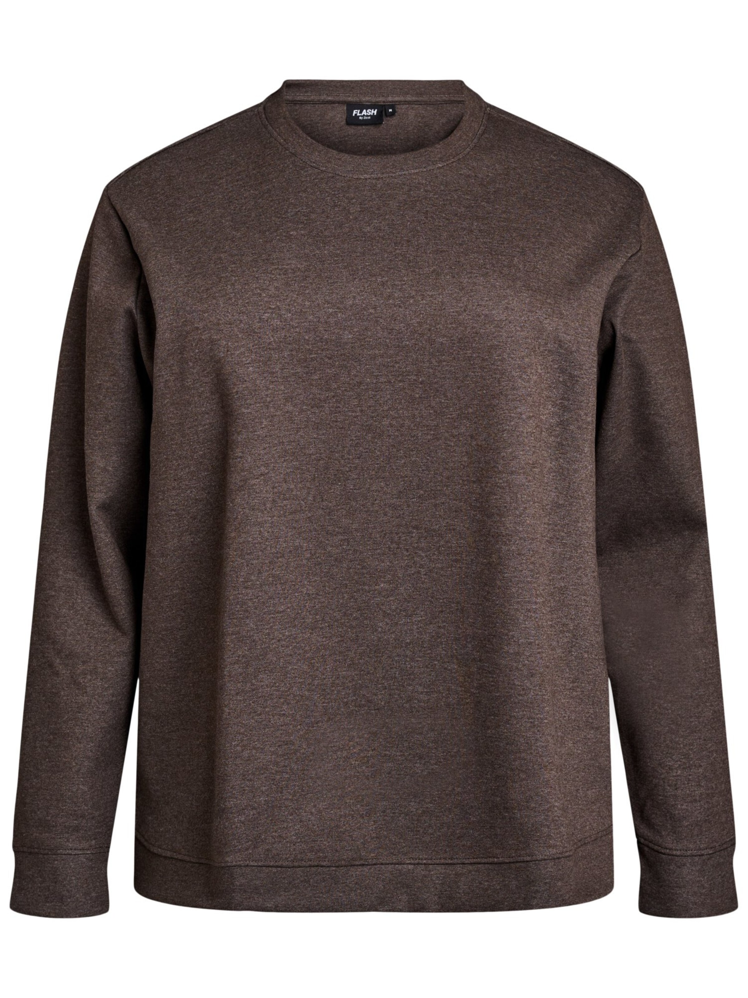 Flash by Zizzi Dressipluus 'Vigga', värv pruun: eest vaates