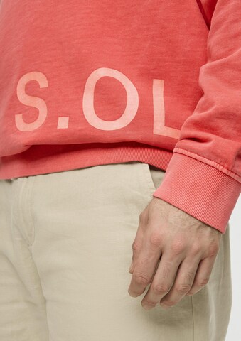 s.Oliver Men Big Sizes Sweatshirt in Orange
