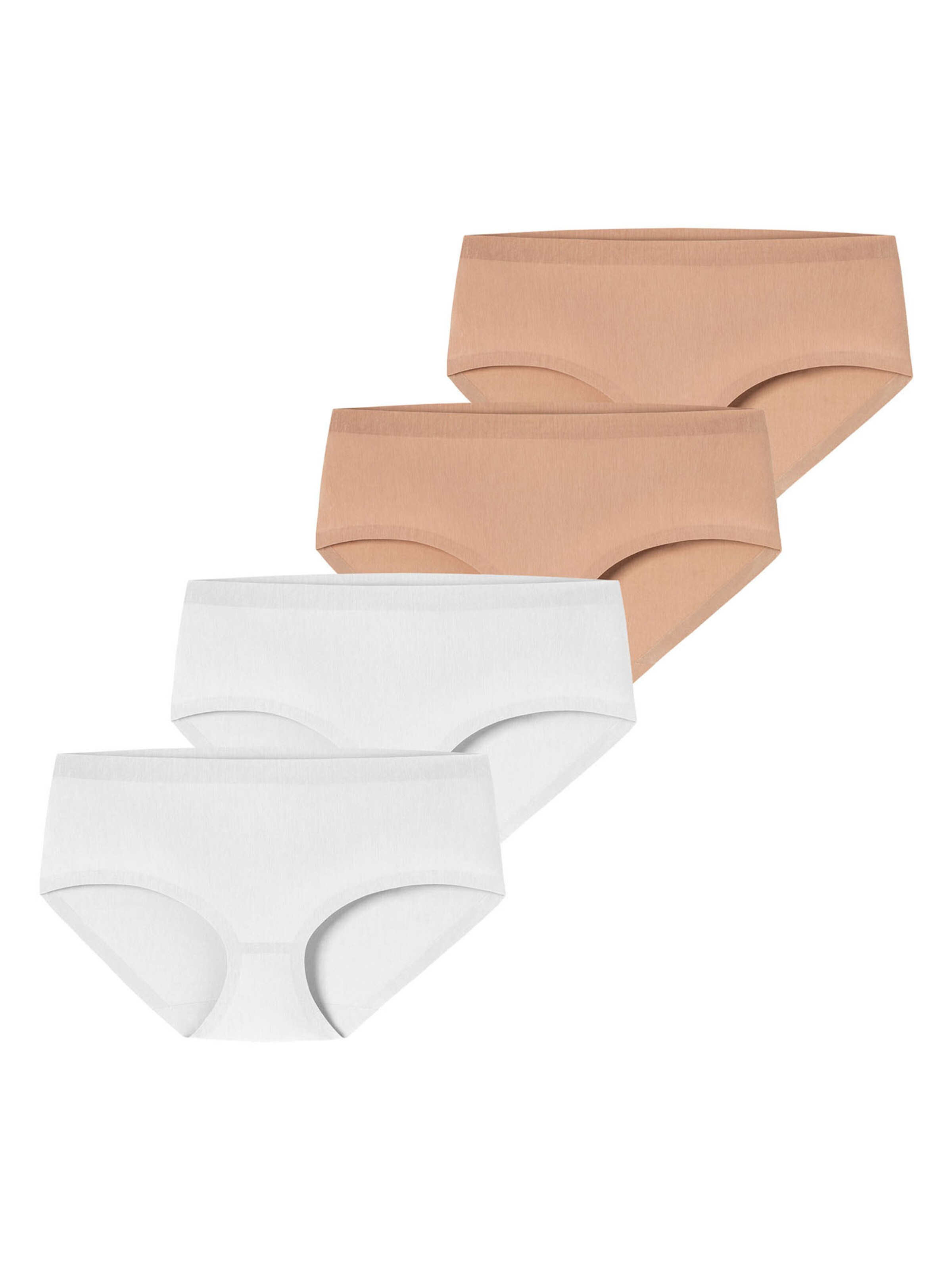 SCHIESSER Boyshorts ' Invisible Cotton ' in Nude / White, Item view