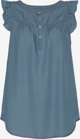 LASCANA Blouse in Blauw: voorkant